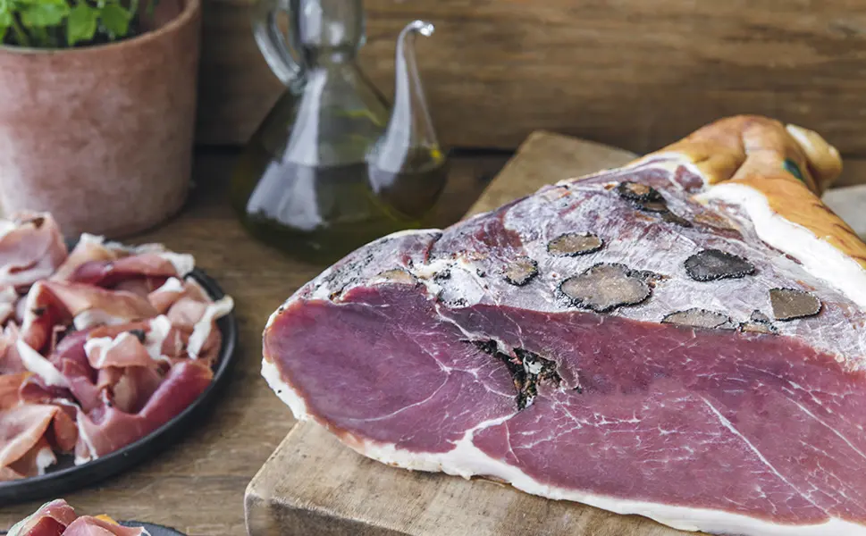 Jambon sec supérieur à la truffe