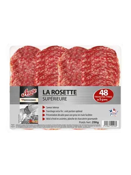 La rosette prétranchée 48 tranches fines La rosette prétranchée 48 tranches fines, Aoste Professionnel