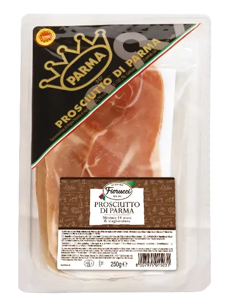 Le jambon de Parme 20 tranches avec intercalaires Le jambon de Parme 20 tranches avec intercalaires, Fiorucci