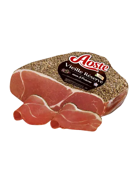 Le jambon cru 4D aux 3 poivres Le jambon cru 4D aux 3 poivres, Aoste Professionnel
