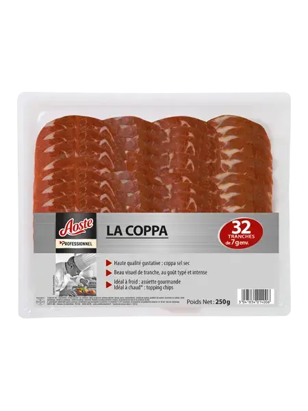 La coppa prétranchée 32 tranches La coppa prétranchée 32 tranches, Aoste Professionnel