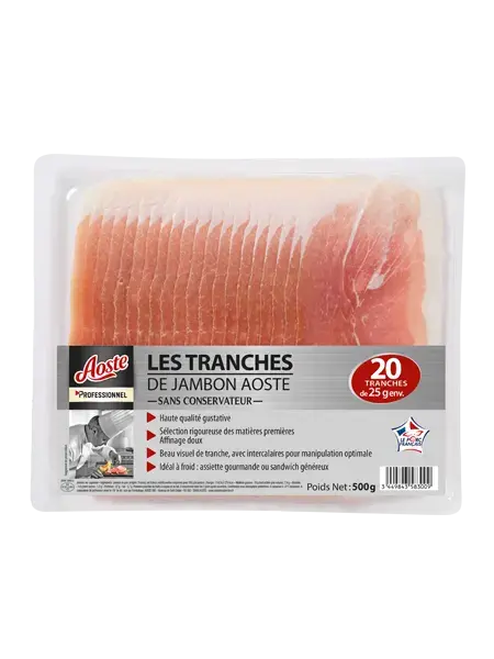 Le jambon 20 tranches classiques Le jambon 20 tranches classiques, Aoste Professionnel