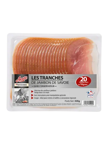 Les tranches de Jambon de Savoie Les tranches de Jambon de Savoie, Aoste Professionnel