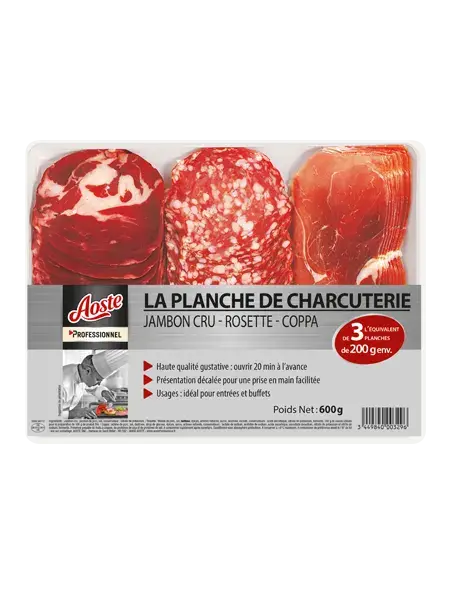 L’assortiment de charcuterie 3 x 12 tranches L’assortiment de charcuterie 3 x 12 tranches, Aoste Professionnel