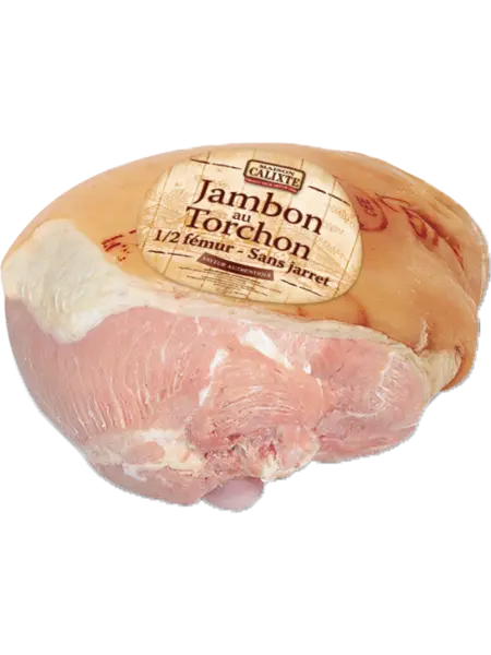 Le jambon cuit au torchon sup. AC demi fémur sans jarret, Maison Calixte Le jambon cuit au torchon sup. AC demi fémur sans jarret, Maison Calixte, Maison-Calixte